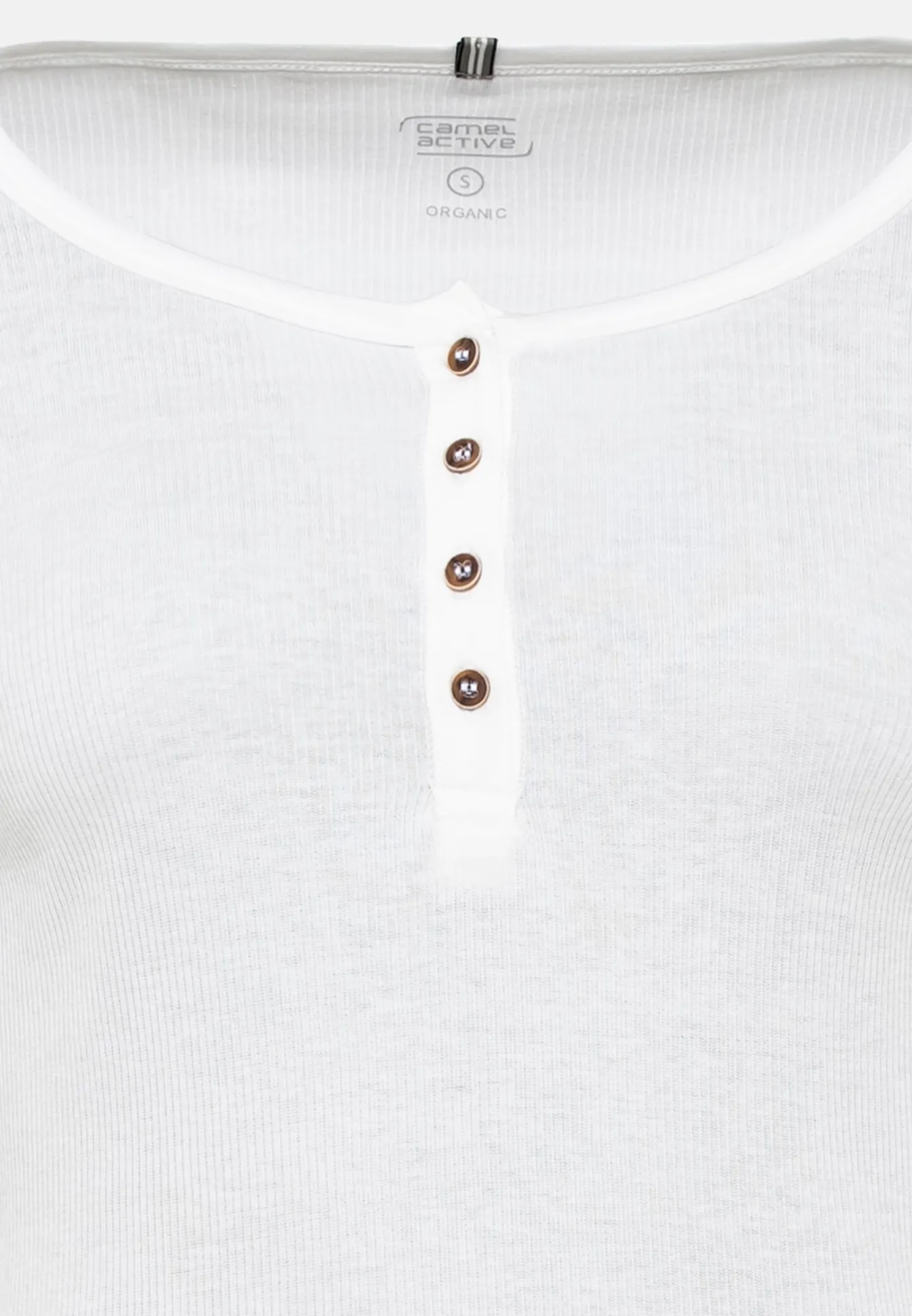 Damen Camel Active T-Shirts & Polos^Henleyshirt aus biologischer Baumwolle