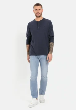 Herren Camel Active T-Shirts & Polos^Henleyshirt aus nachhaltigem Organic Cotton