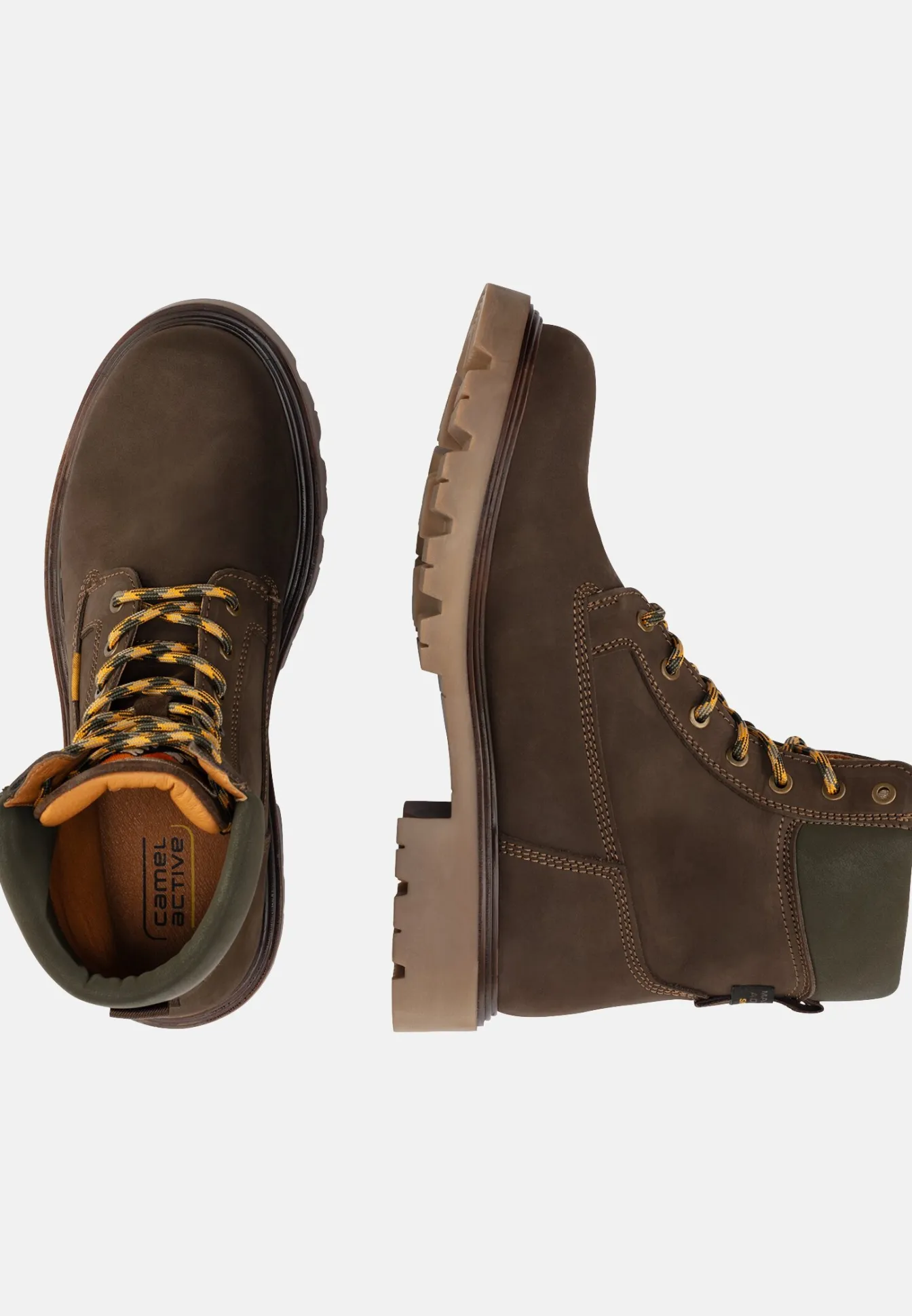 Herren Camel Active Boots^Hoher Schnürboot aus Nubukleder