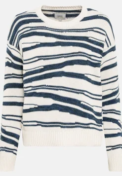 Damen Camel Active Pullover & Cardigans^Intarsien Strickpullover aus reiner Baumwolle