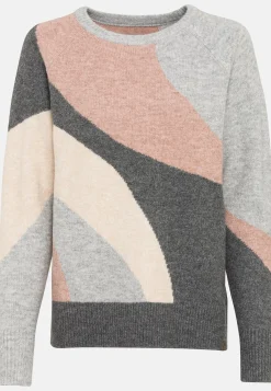 Damen Camel Active Pullover & Cardigans^Intarsien Strickpullover mit Rundhalsausschnitt