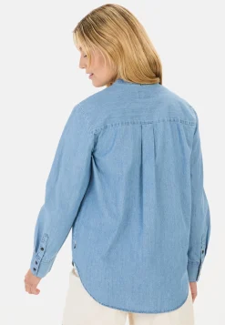 Damen Camel Active Blusen^Jeansbluse aus reiner Baumwolle