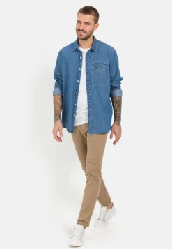 Herren Camel Active Hemden^Jeanshemd aus reiner Baumwolle