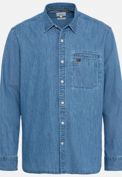 Herren Camel Active Hemden^Jeanshemd aus reiner Baumwolle
