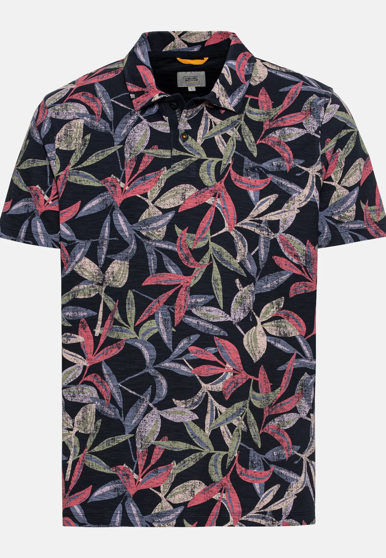 Herren Camel Active T-Shirts & Polos^Jersey Poloshirt mit Allover-Print