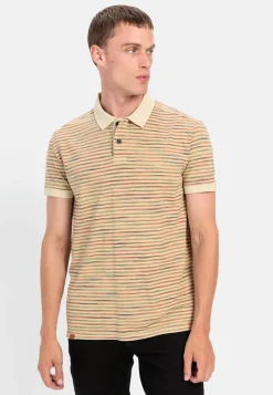 Herren Camel Active T-Shirts & Polos^Jersey Poloshirt mit Multicolour-Streifen