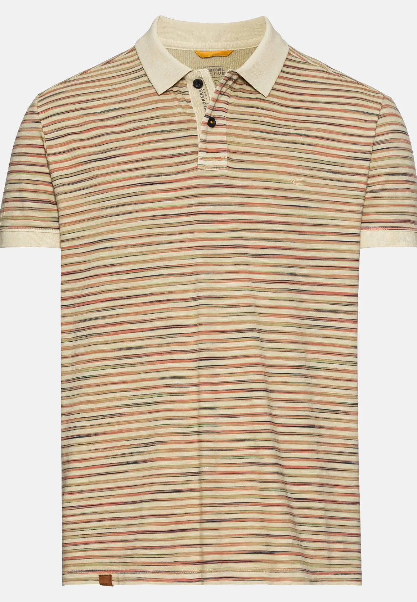 Herren Camel Active T-Shirts & Polos^Jersey Poloshirt mit Multicolour-Streifen
