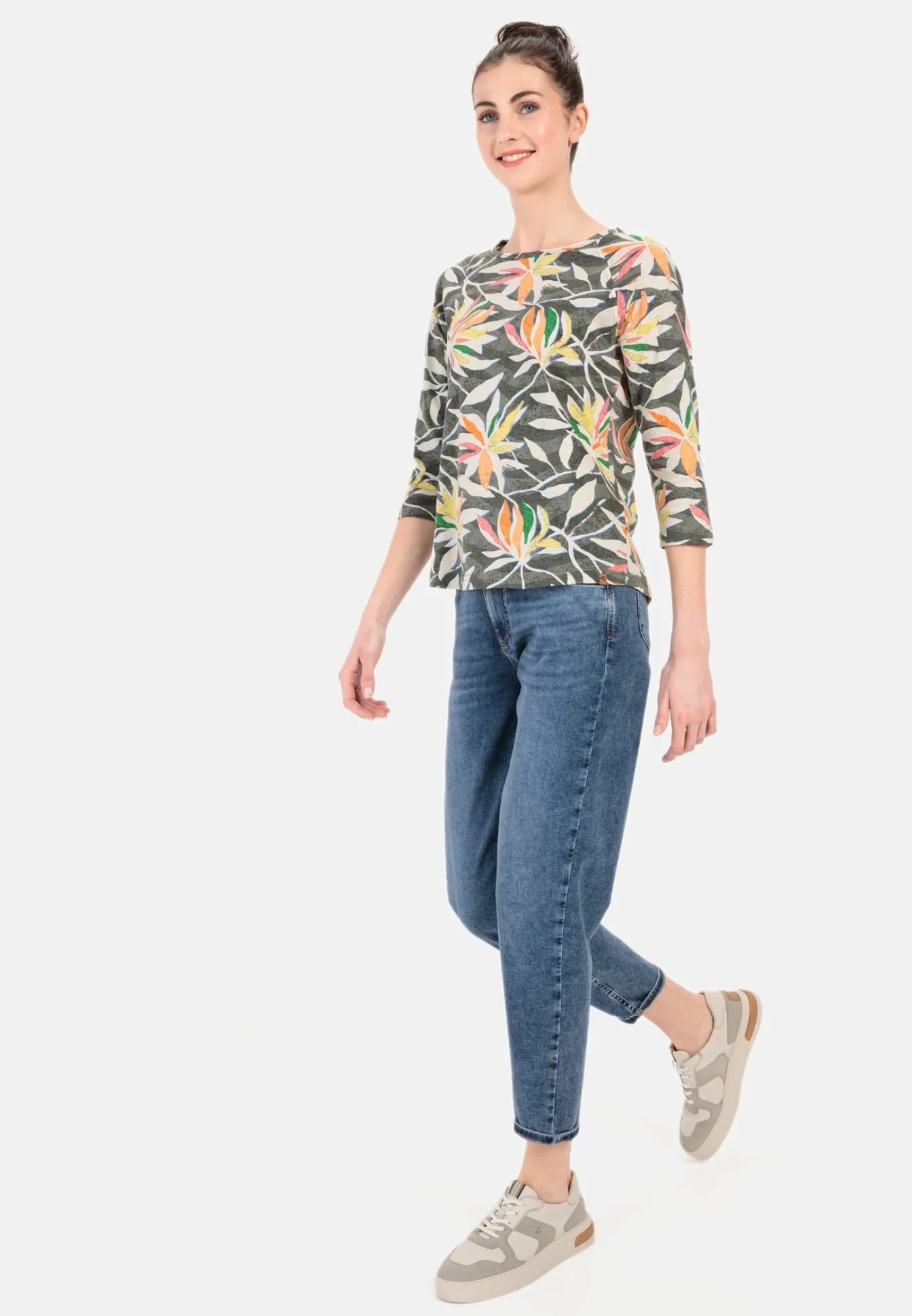 Damen Camel Active T-Shirts & Polos^Jersey T-Shirt mit Allover-Print
