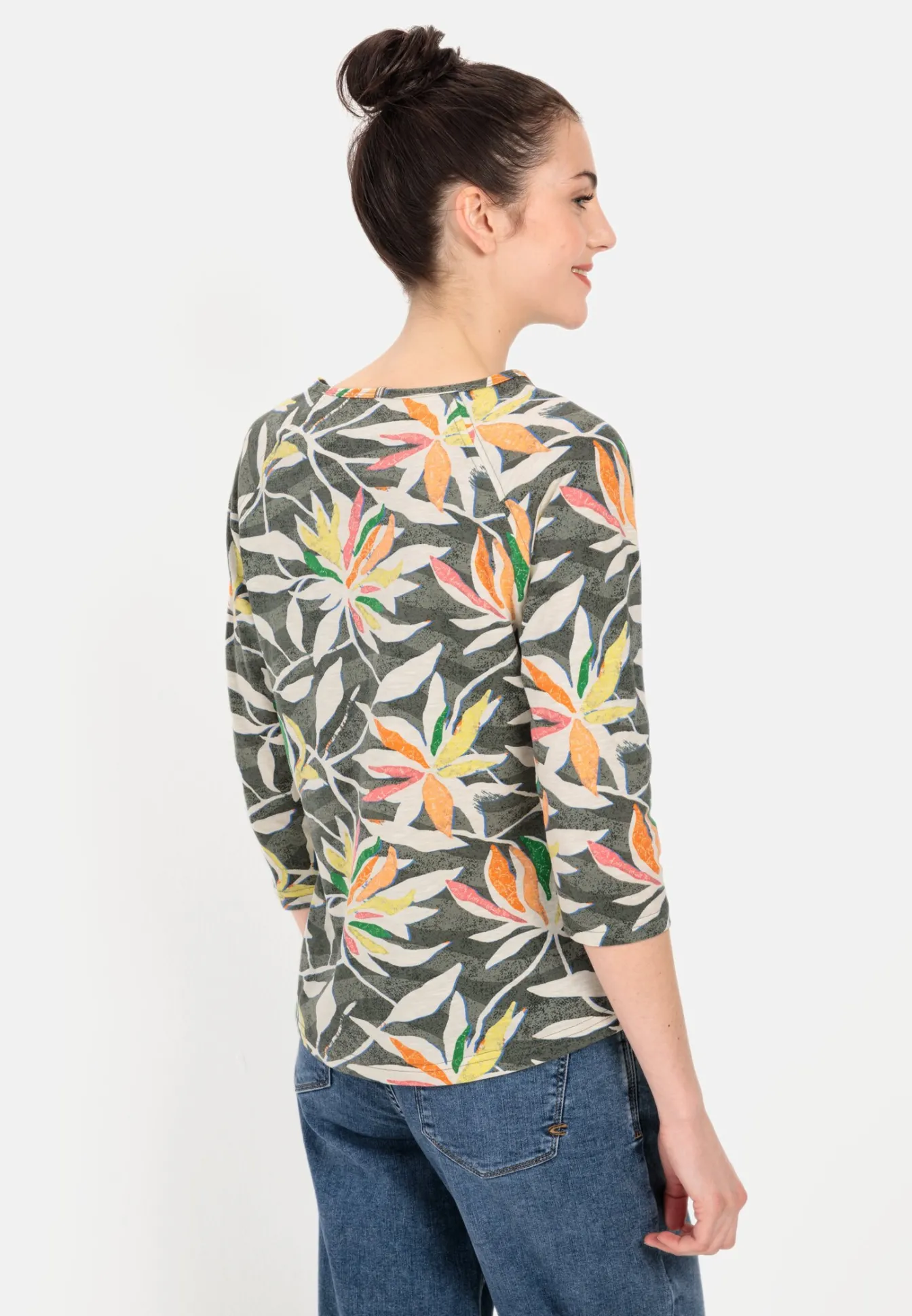 Damen Camel Active T-Shirts & Polos^Jersey T-Shirt mit Allover-Print