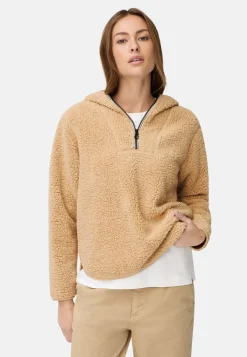 Damen Camel Active Pullover & Cardigans^Kapuzenpullover aus Teddyfleece
