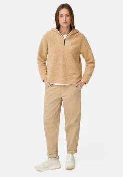Damen Camel Active Pullover & Cardigans^Kapuzenpullover aus Teddyfleece