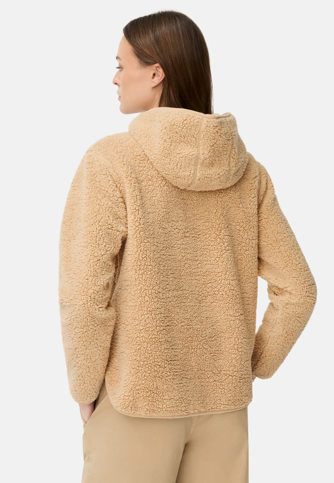 Damen Camel Active Pullover & Cardigans^Kapuzenpullover aus Teddyfleece