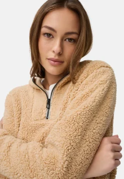 Damen Camel Active Pullover & Cardigans^Kapuzenpullover aus Teddyfleece