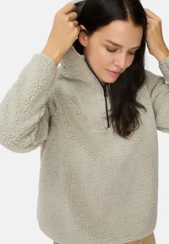 Damen Camel Active Pullover & Cardigans^Kapuzenpullover aus Teddyfleece