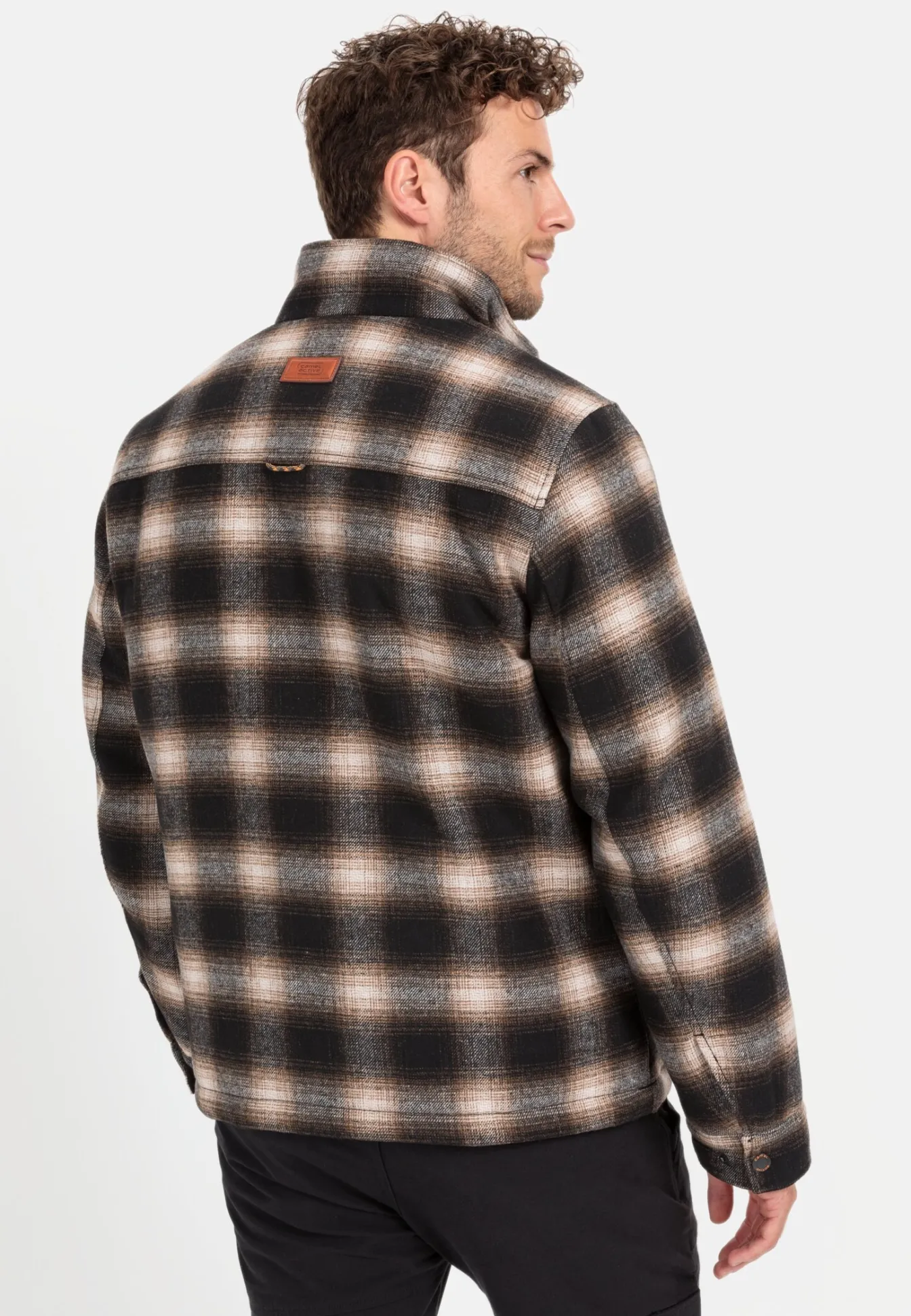Herren Camel Active Jacken & Westen^Karierter Blouson mit einem Reißverschluss
