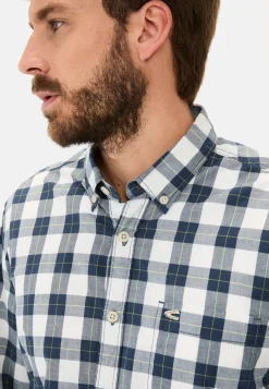 Herren Camel Active Hemden^Kariertes Hemd aus reiner Baumwolle