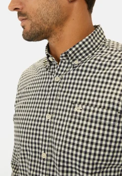Herren Camel Active Hemden^Kariertes Langarmhemd aus Baumwolle