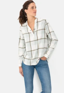 Damen Camel Active Blusen^Karobluse aus Baumwollmix
