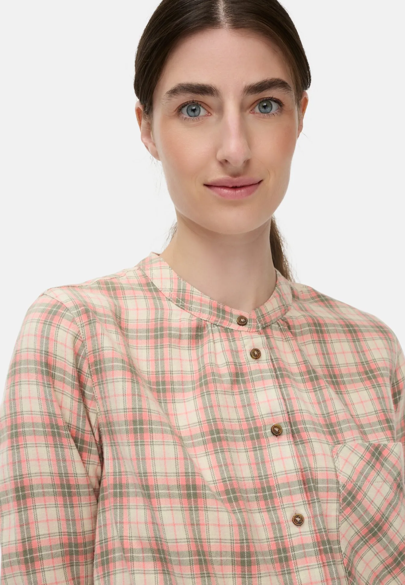 Damen Camel Active Blusen^Karobluse aus Baumwollmix