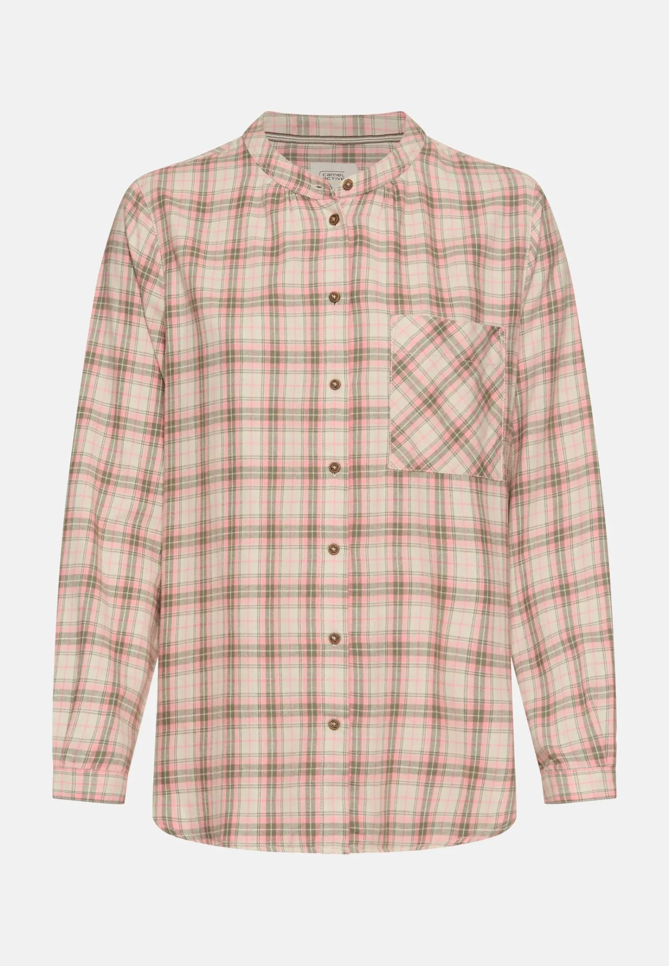 Damen Camel Active Blusen^Karobluse aus Baumwollmix