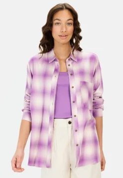 Damen Camel Active Blusen^Karobluse aus reiner Viskose