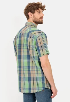 Herren Camel Active Hemden^Karohemd aus Leinenmix