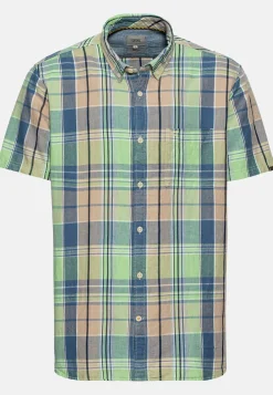 Herren Camel Active Hemden^Karohemd aus Leinenmix