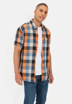 Herren Camel Active Hemden^Karohemd aus Leinenmix