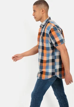 Herren Camel Active Hemden^Karohemd aus Leinenmix