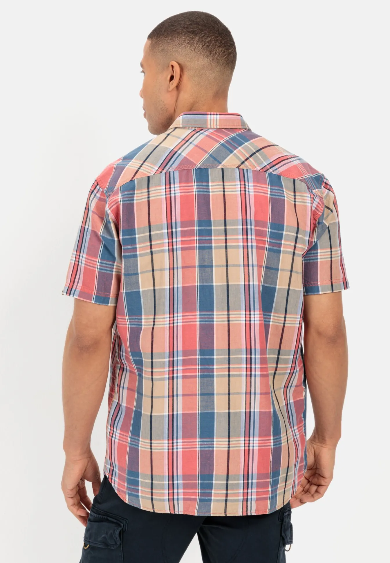 Herren Camel Active Hemden^Karohemd aus Leinenmix