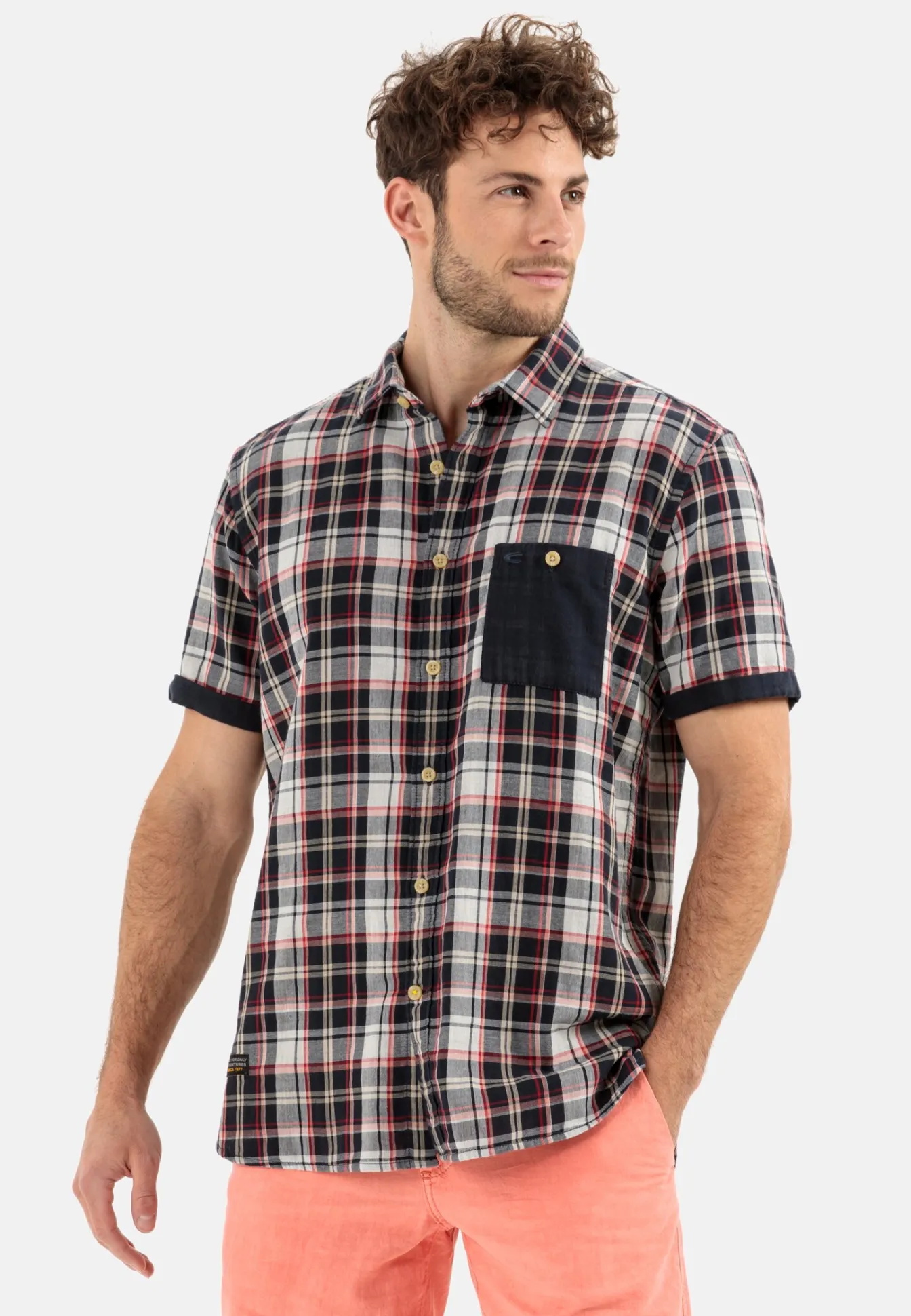 Herren Camel Active Hemden^Karohemd aus reiner Baumwolle
