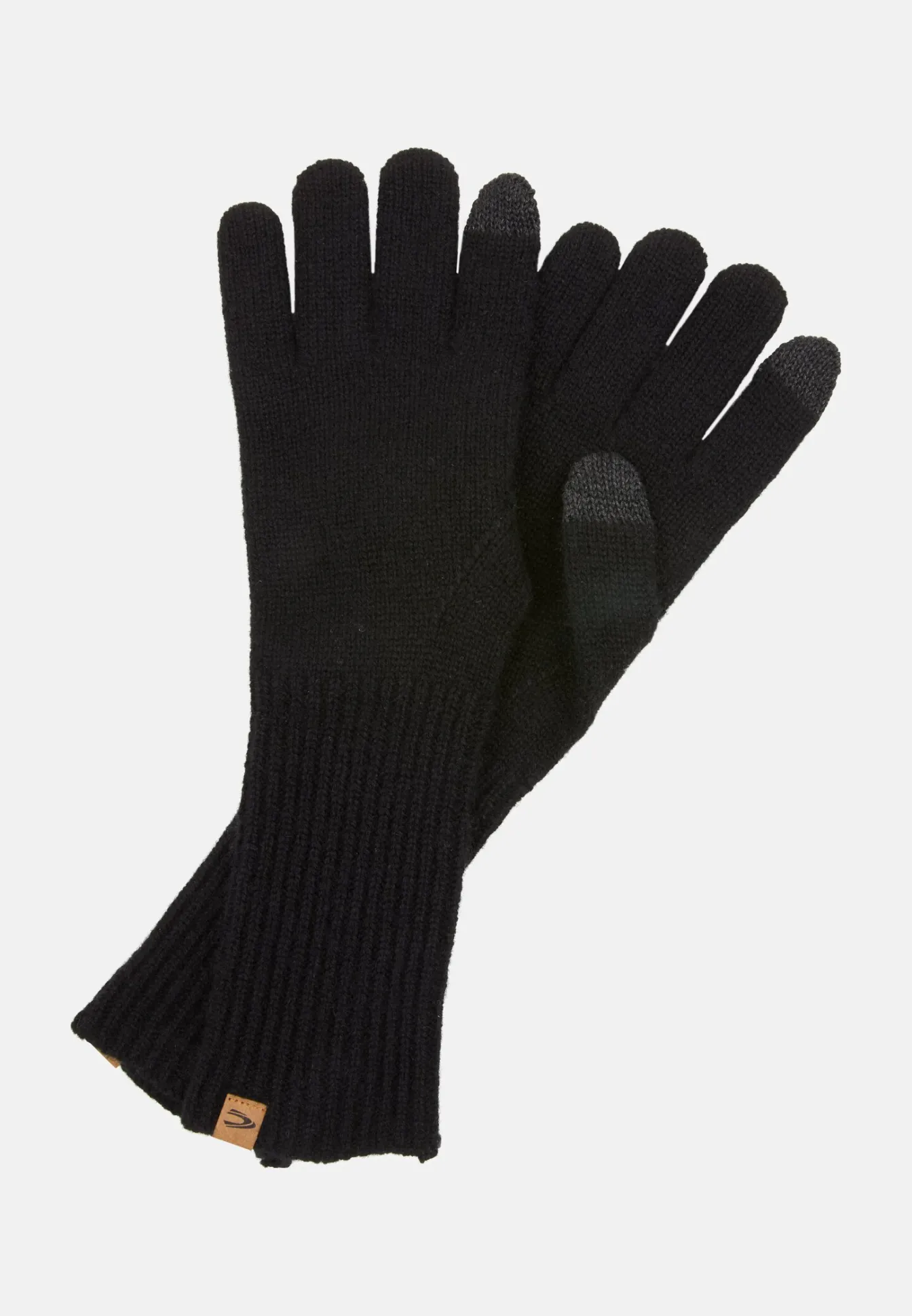 Damen Camel Active Handschuhe^Kaschmirhandschuhe mit Rippenstruktur