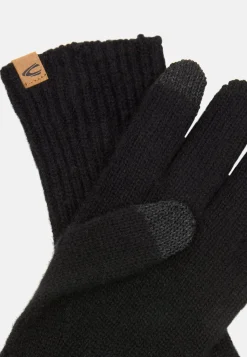 Damen Camel Active Handschuhe^Kaschmirhandschuhe mit Rippenstruktur