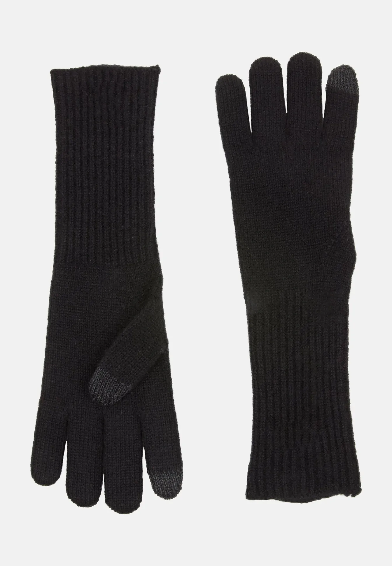 Damen Camel Active Handschuhe^Kaschmirhandschuhe mit Rippenstruktur
