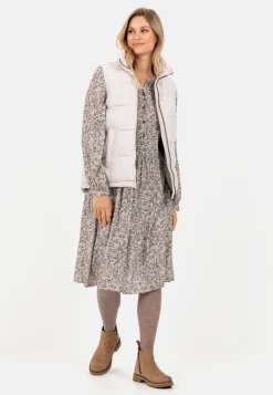Damen Camel Active Kleider^Kleid mit Allover-Print