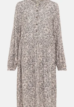 Damen Camel Active Kleider^Kleid mit Allover-Print