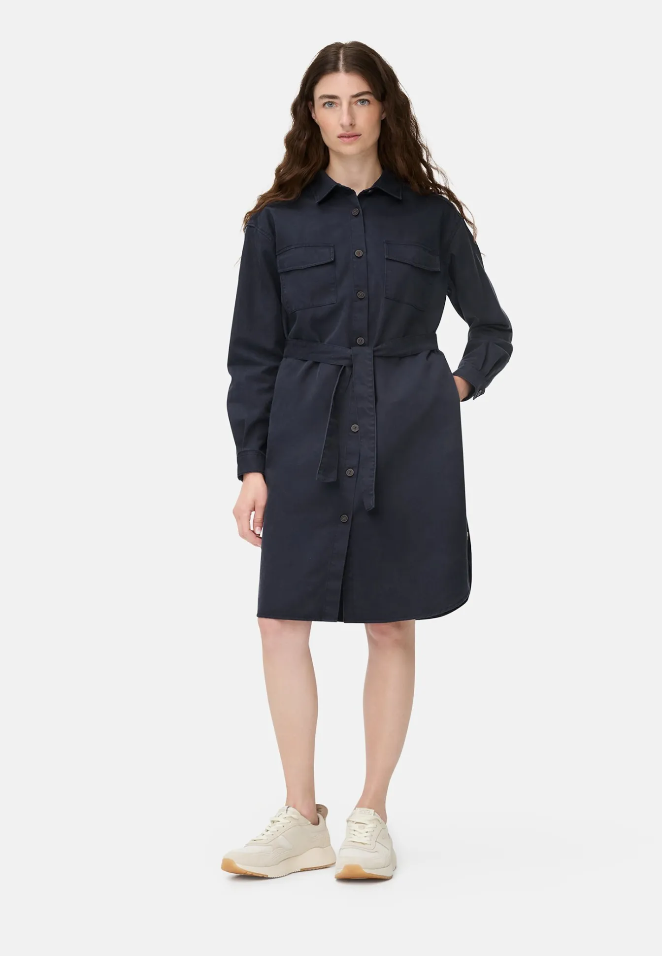 Damen Camel Active Kleider^Kleid mit Taillengürtel