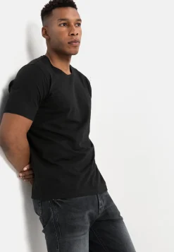 Herren Camel Active T-Shirts & Polos^Kurzarm Basic T-Shirt aus reiner Baumwolle