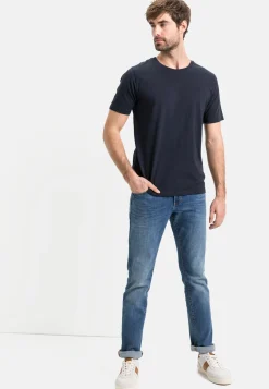 Herren Camel Active T-Shirts & Polos^Kurzarm Basic T-Shirt aus reiner Baumwolle