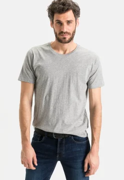 Herren Camel Active T-Shirts & Polos^Kurzarm Basic T-Shirt aus reiner Baumwolle