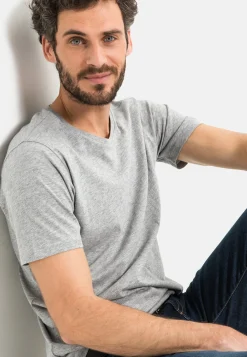 Herren Camel Active T-Shirts & Polos^Kurzarm Basic T-Shirt aus reiner Baumwolle