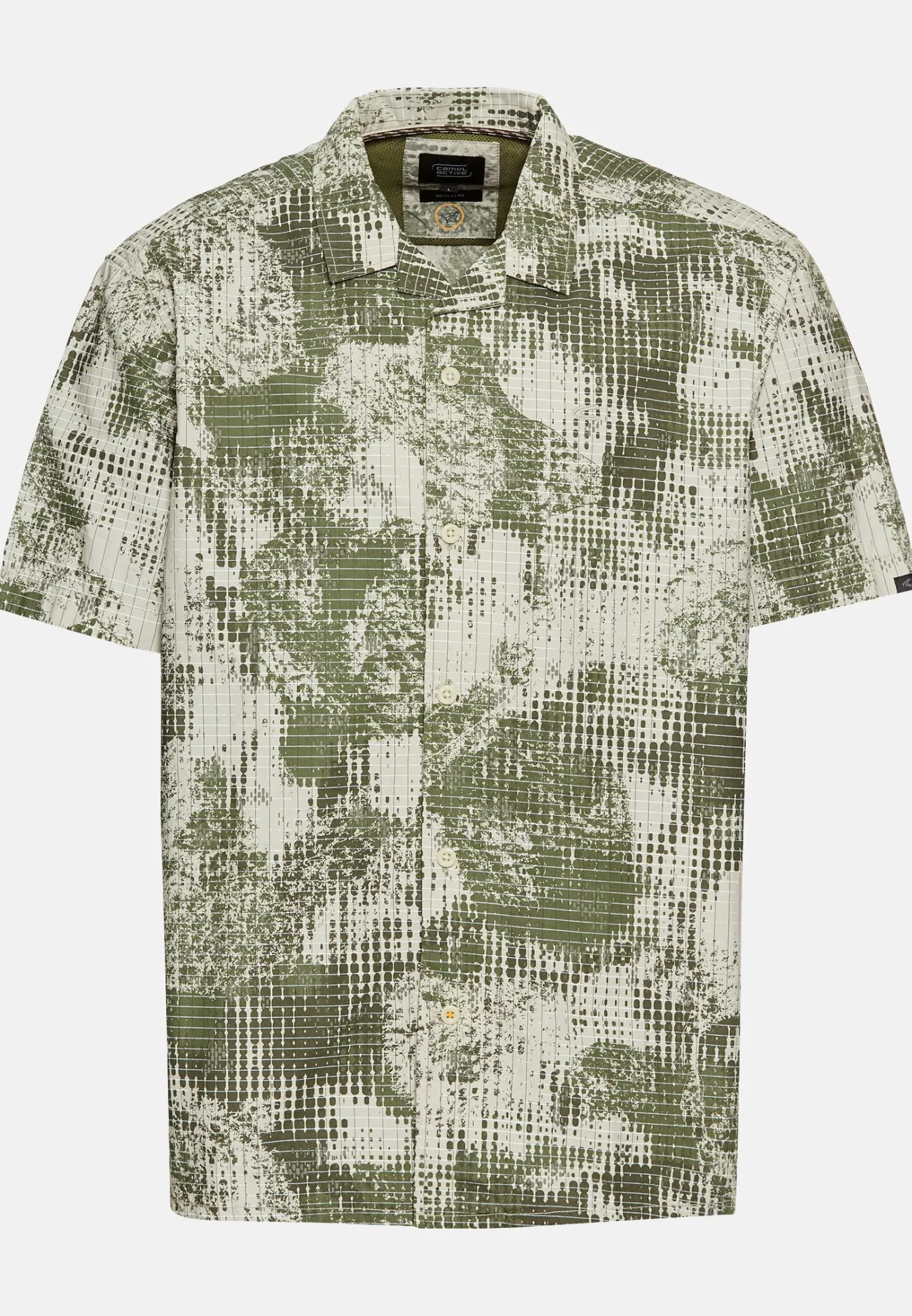 Herren Camel Active Hemden^Kurzarm Hemd aus Baumwolle