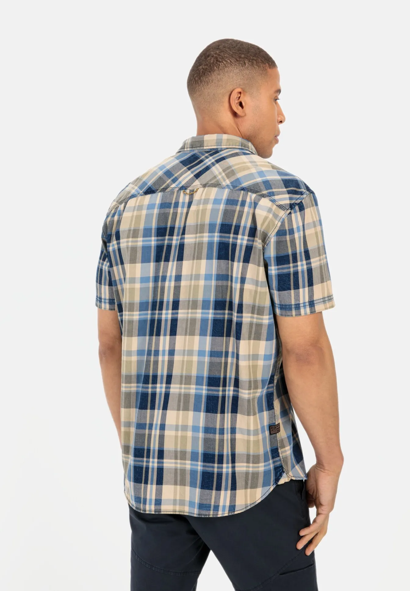 Herren Camel Active Hemden^Kurzarm Hemd aus reiner Baumwolle