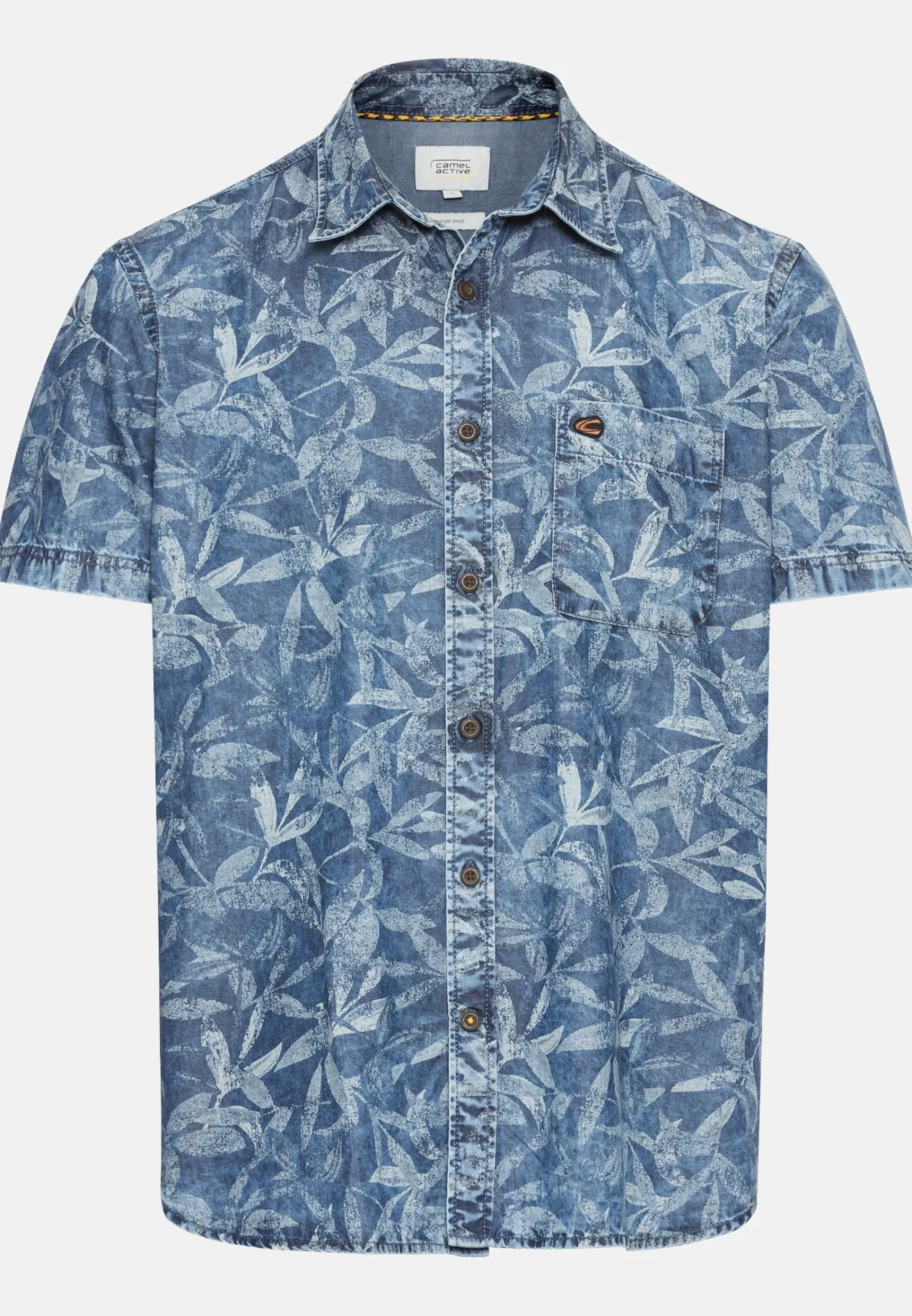 Herren Camel Active Hemden^Kurzarm Hemd mit Allover-Print