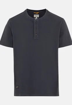 Herren Camel Active T-Shirts & Polos^Kurzarm Henley aus reiner Baumwolle