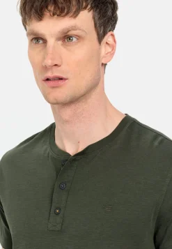 Herren Camel Active T-Shirts & Polos^Kurzarm Henleyshirt aus reiner Baumwolle