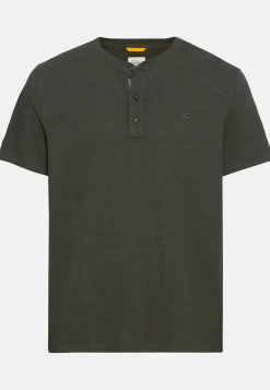 Herren Camel Active T-Shirts & Polos^Kurzarm Henleyshirt aus reiner Baumwolle