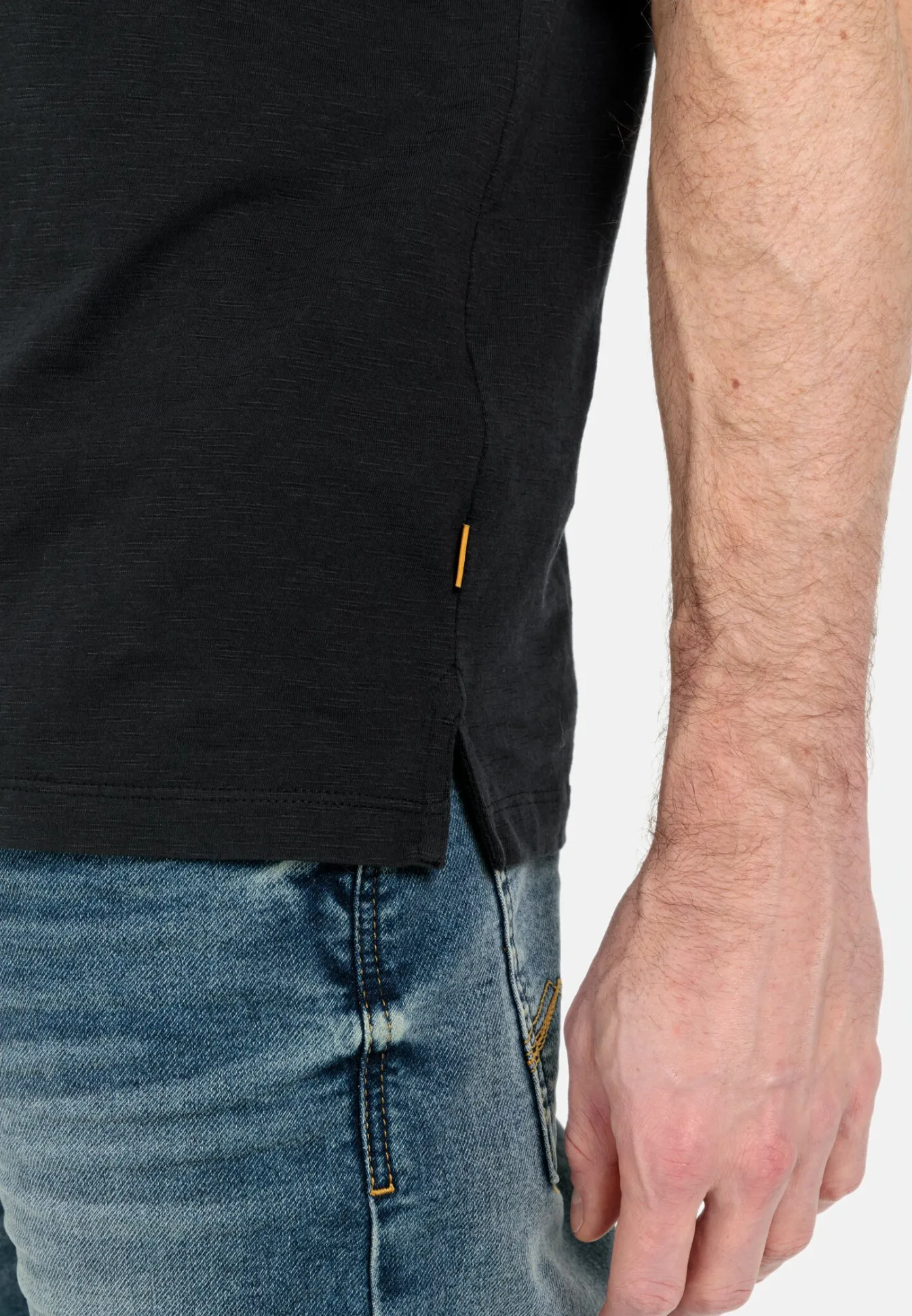 Herren Camel Active T-Shirts & Polos^Kurzarm Henleyshirt aus reiner Baumwolle