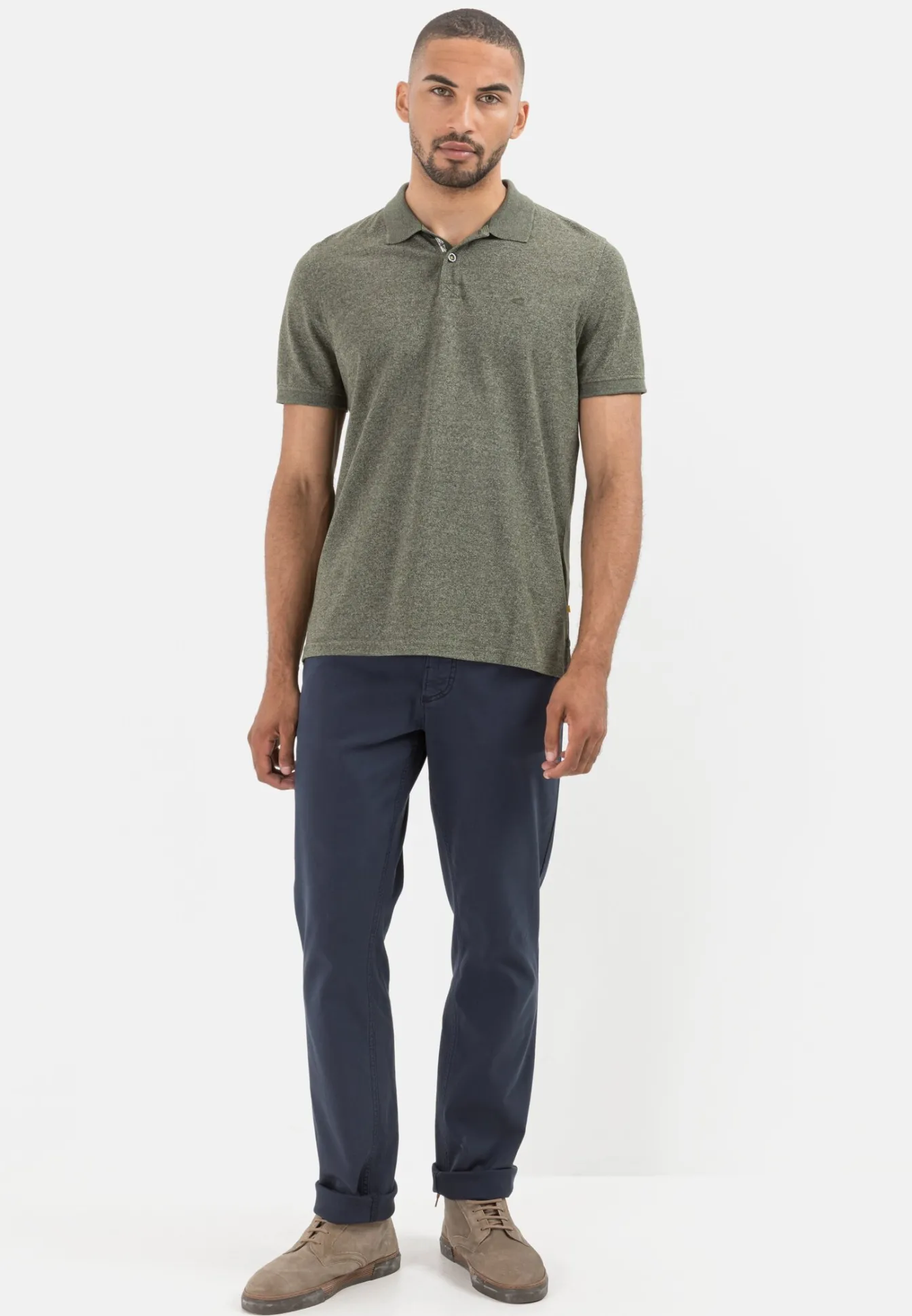 Herren Camel Active T-Shirts & Polos^Kurzarm Poloshirt aus Baumwollmix