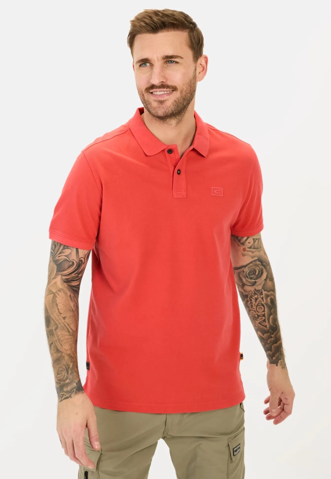 Herren Camel Active T-Shirts & Polos^Kurzarm Poloshirt aus Baumwolle